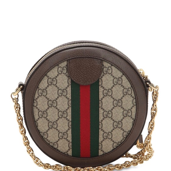 SOLD AUTHENTIC MINI OPHIDIA GG SUPREME ROUND BAG - Picture 3 of 8